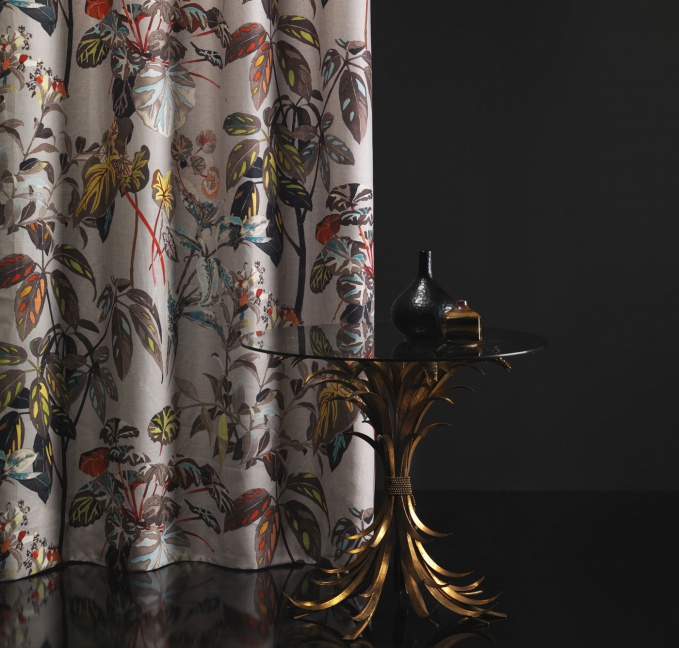 шторы с экзотическим растительным рисунком шторы с экзотическим растительным рисунком